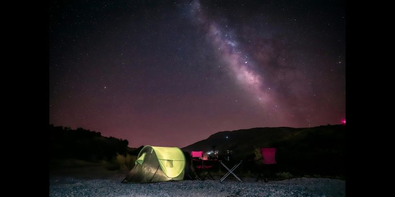Off Grid Camping under the starry night