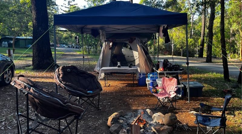 campsite at thunderbird park